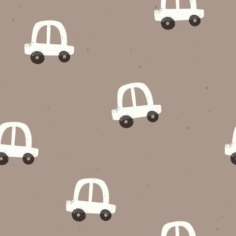 SoftShell white cars on brown background