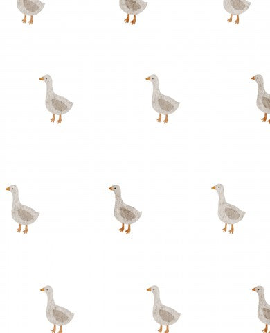 SoftShell Muster von Enten auf weißem Hintergrund