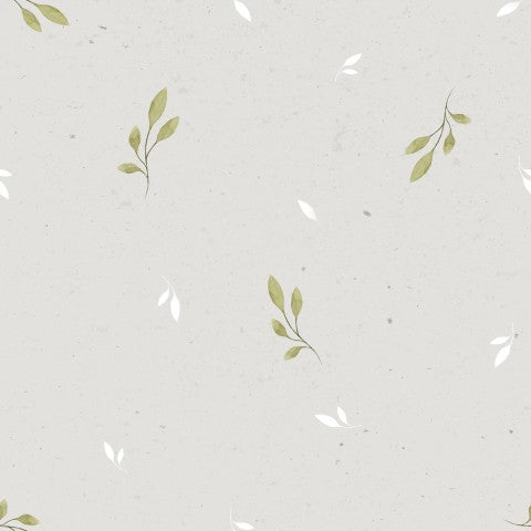 Jersey green leaves on grey background