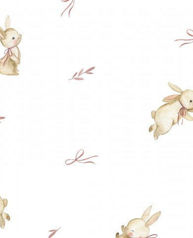 Satin Cotton Watercolor Rabbit