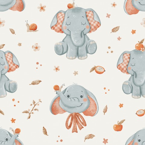 SoftShell cute elephants and butterflies