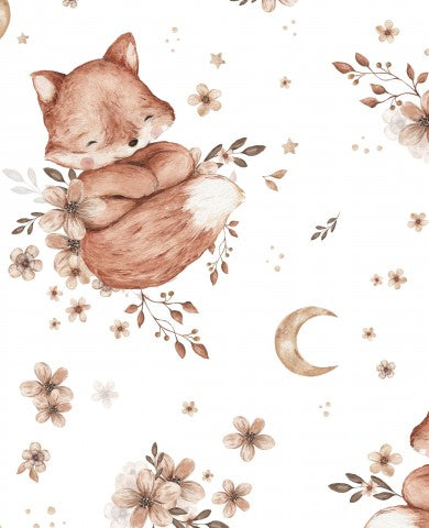 Jersey søde ræve og blomster