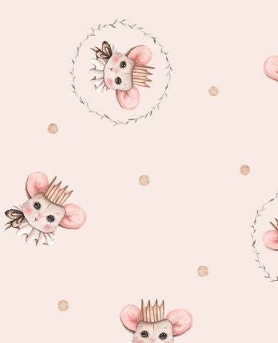 Jersey cute mice on pink background