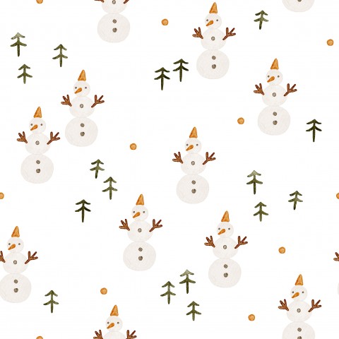 Bonhommes de neige et pins en SoftShell