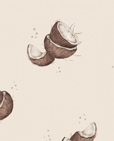 Waterproof fabric pattern of coconuts