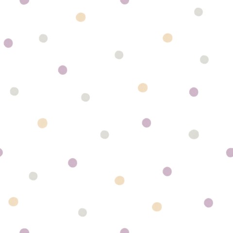 Jersey wallpaper with white and purple polka dot pattern