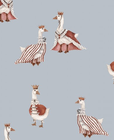 Canards et oies en SoftShell sur fond bleu