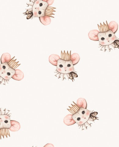 Panama a pattern of mice with crowns on their heads