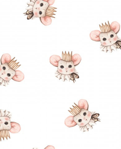 Panama cute little mice wearing crowns