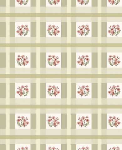 Satin cotton a patterned fabric with flowers on it