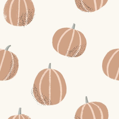 French Terry patterns with pumpkins on them