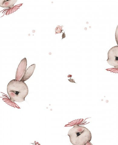 Canvas Baumwolle Lady Bunny 30 Blumen - Natürliches Design für deine nächste Fashion-Kreation: Schmeckbare Blume auf weichem Canvas-Stoff, ideal für Hosen, Top