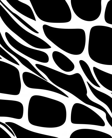 Rib Jersey ein abstraktes schwarz-weißes Muster einer Giraffe