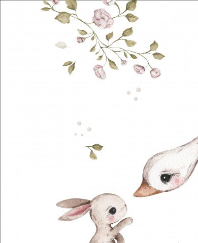 SoftShell a watercolor of a duck and a rabbit