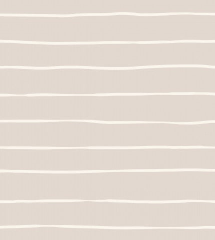 Satin cotton beige and white striped wallpaper