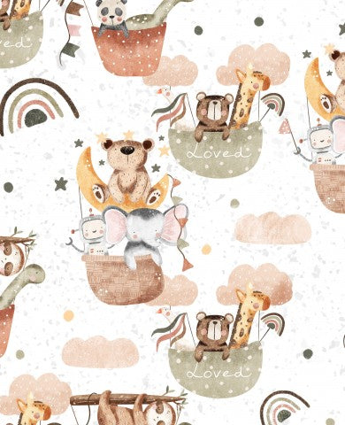 Waterproof fabric animals in a boat