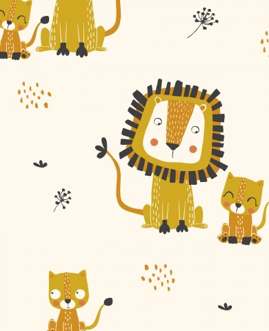 SoftShell a lion and two cats