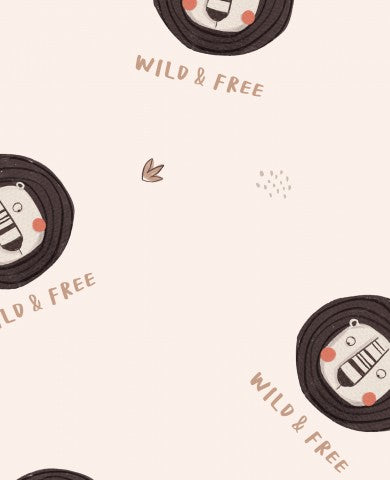 Waterproof fabric with a cute animal vector