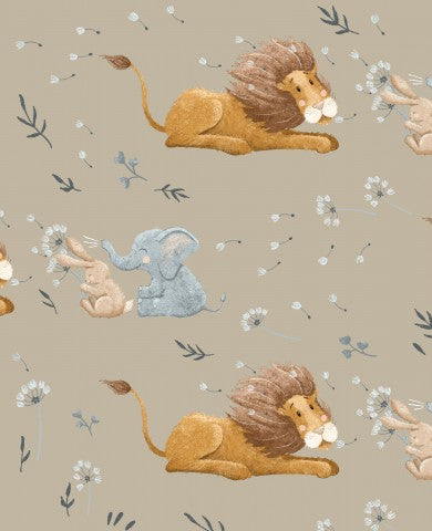 Canvas Baumwolle Löwenzahn-Beige: Naturfarben-Stoff für einzigartige Baumwoll-Nähprojekte - ideal für Kleidung, Tischtücher, Geschenke und mehr.