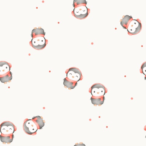 Panama Pinguinen auf weißem Hintergrund