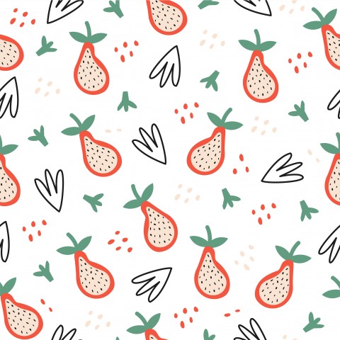 Lustige Abstrakte Früchte auf Canvas Baumwolle - Tageslicht-Farb-Mix zur Schmuck- und Deko-Nähvorliebe!