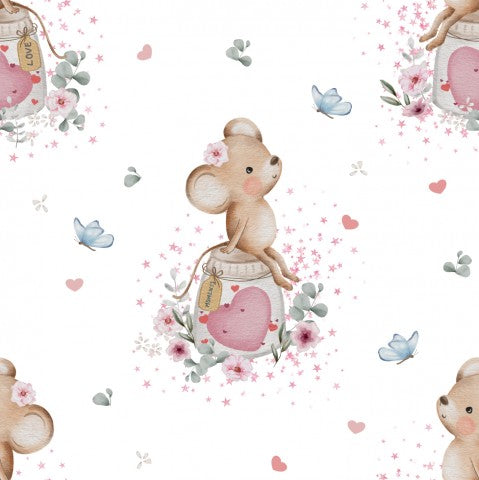 Panama söta möss i ett glas