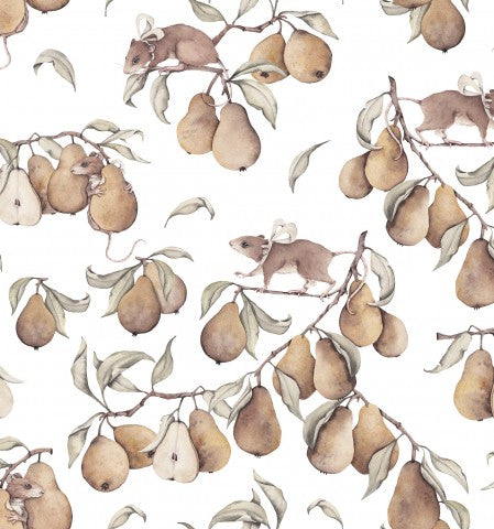 Rib Jersey pears and mice on it