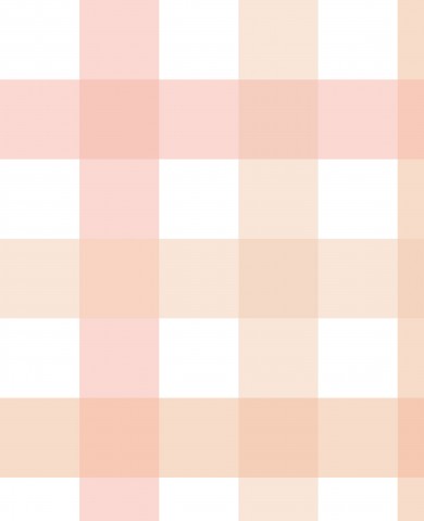 Muslin med en pink og hvid ternet stofbaggrund