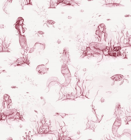 Panama Meerjungfrauen und Fischen in Pink