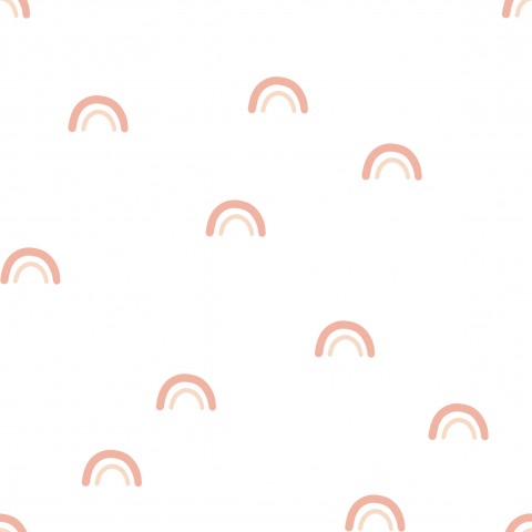 Musselin rosa und weißen Regenbögen