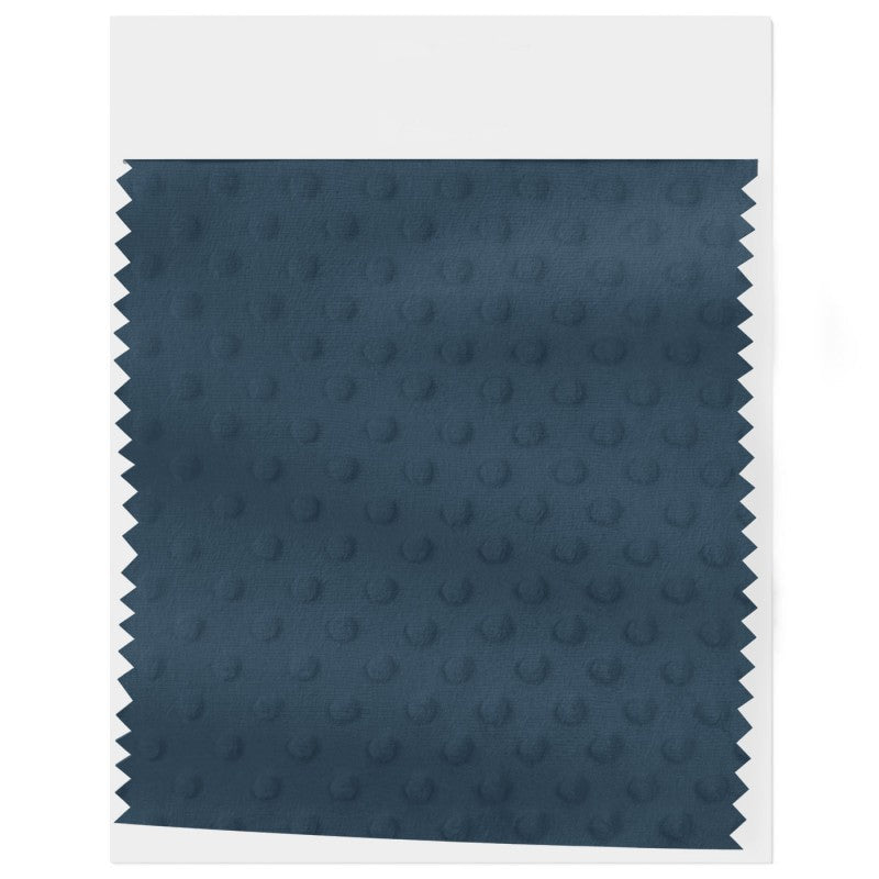 Plush Minky Dotted: Dusty Blue