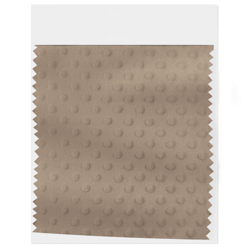 Plush Minky Dotted: Sand Beige