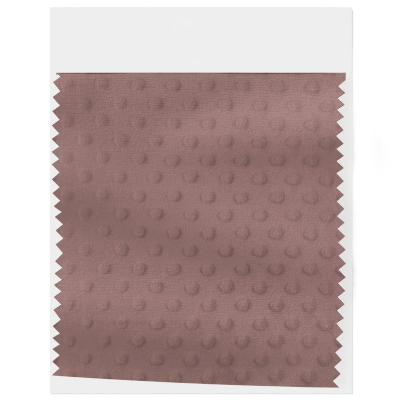 Plush Minky Dotted: Warm Terracotta