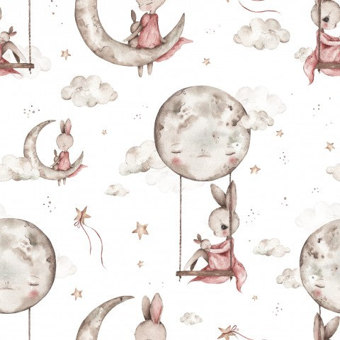 SoftShell bunny, moon and stars