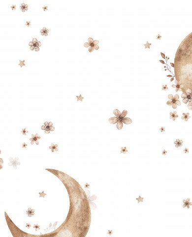 Panama Mond und Blumen