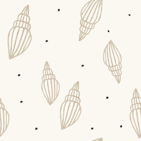 Panama Muscheln und Punkten auf weißem Hintergrund