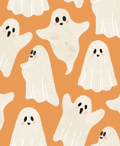 SoftShell Halloween ghost pattern