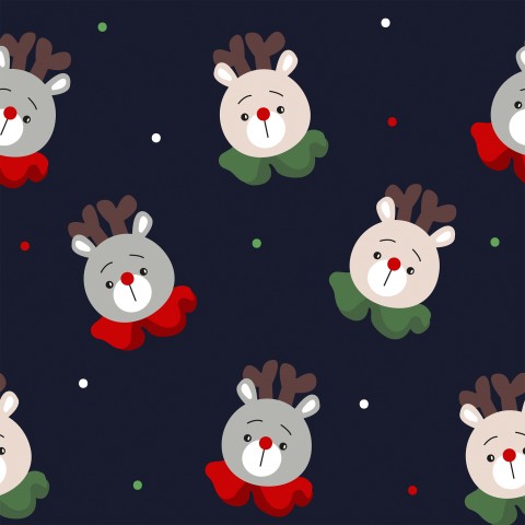 Waterproof fabric pattern of Rudolph the Red-Nosed Reindeer