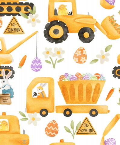 Rib Jersey Aquarel Paaspatroon