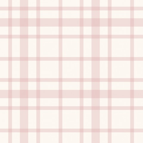 Jersey con fondo de tela a cuadros rosa y blanco