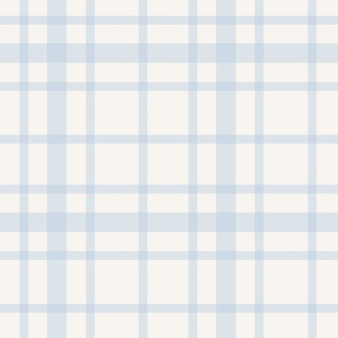 Tela di cotone blu pastello con motivo a griglia, grande, per cucire - cotone morbido e leggero, ideale per progetti di moda e design, 100% cotone, venduta al metro.