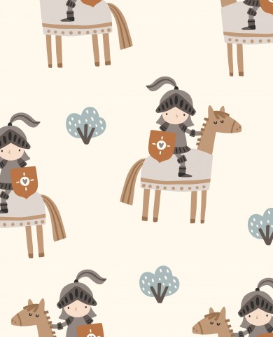 Maglia a coste un cavaliere a cavallo