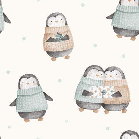 Franske frottépingviner i sweater