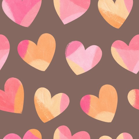 Sewing Love: Pink Hearts Canvas Cotton - 2m bomuldsskaft til unikke modeoplevelser, ideel til tøj, accessories og dekorationsprojekter.