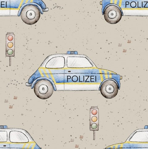 SoftShell pattern of police cars and traffic lights