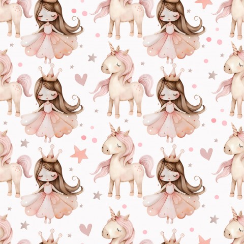 Schattige eenhoorns en paarden van French Terry