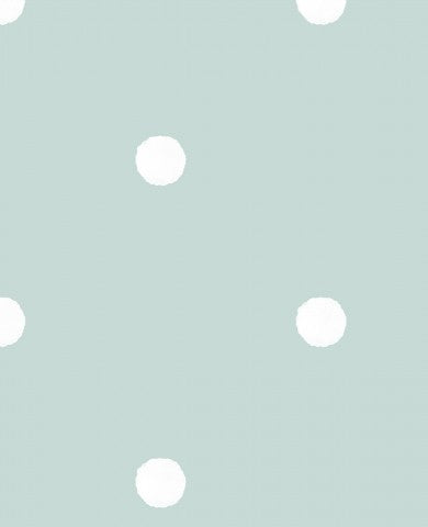 Panama a light green polka dot wallpaper with white dots