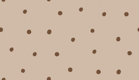 Jersey a brown polka dot pattern on a beige background