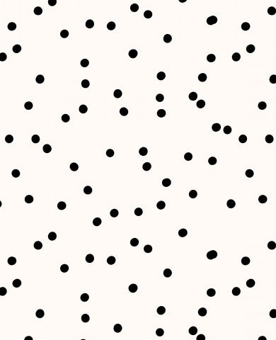 Mousseline à pois noirs et blancs