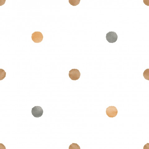 Panama polka dots on a white background